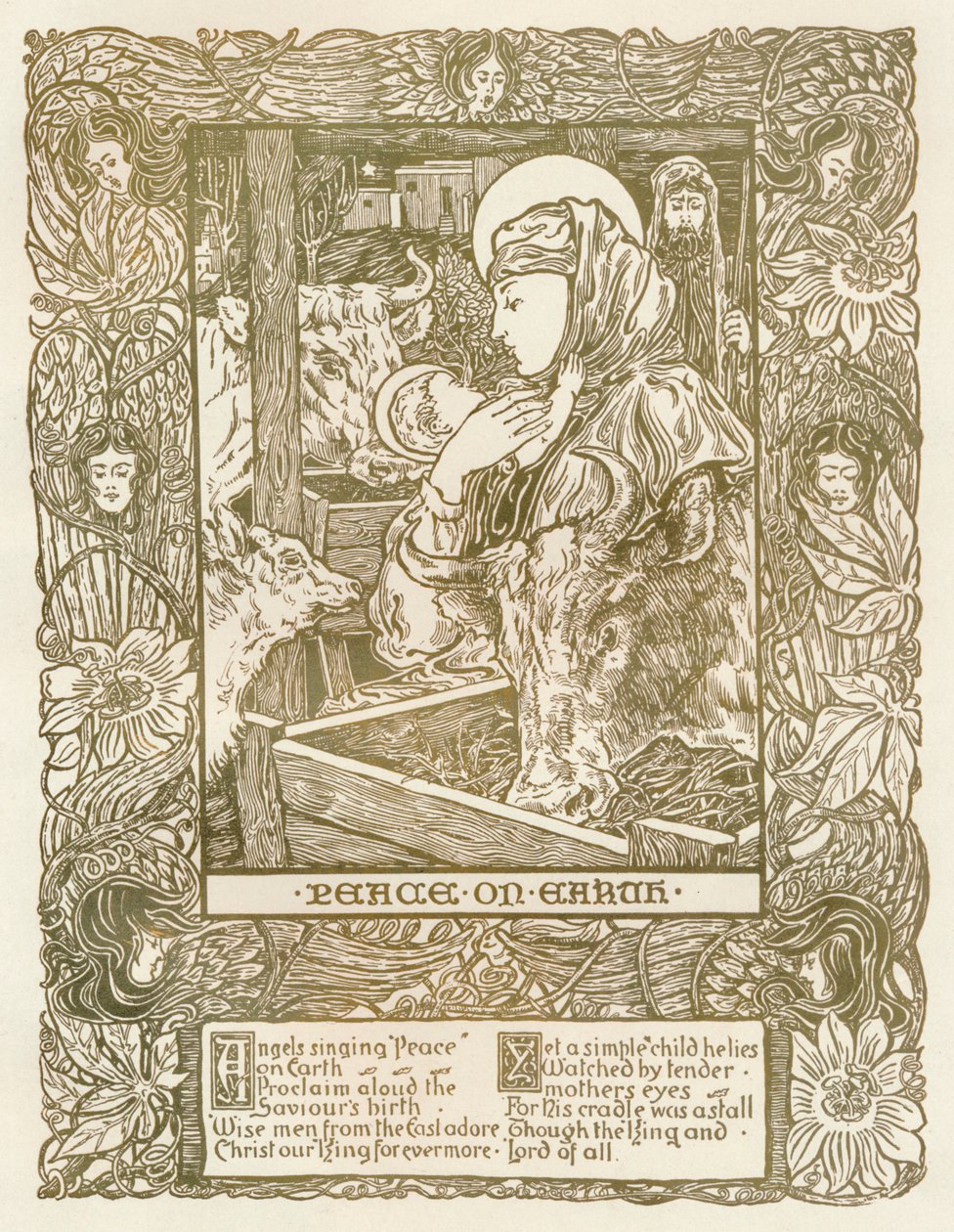 "تصميم لعيد الميلاد كارول" ، c1898 بواسطة جيمس آلان دنكان