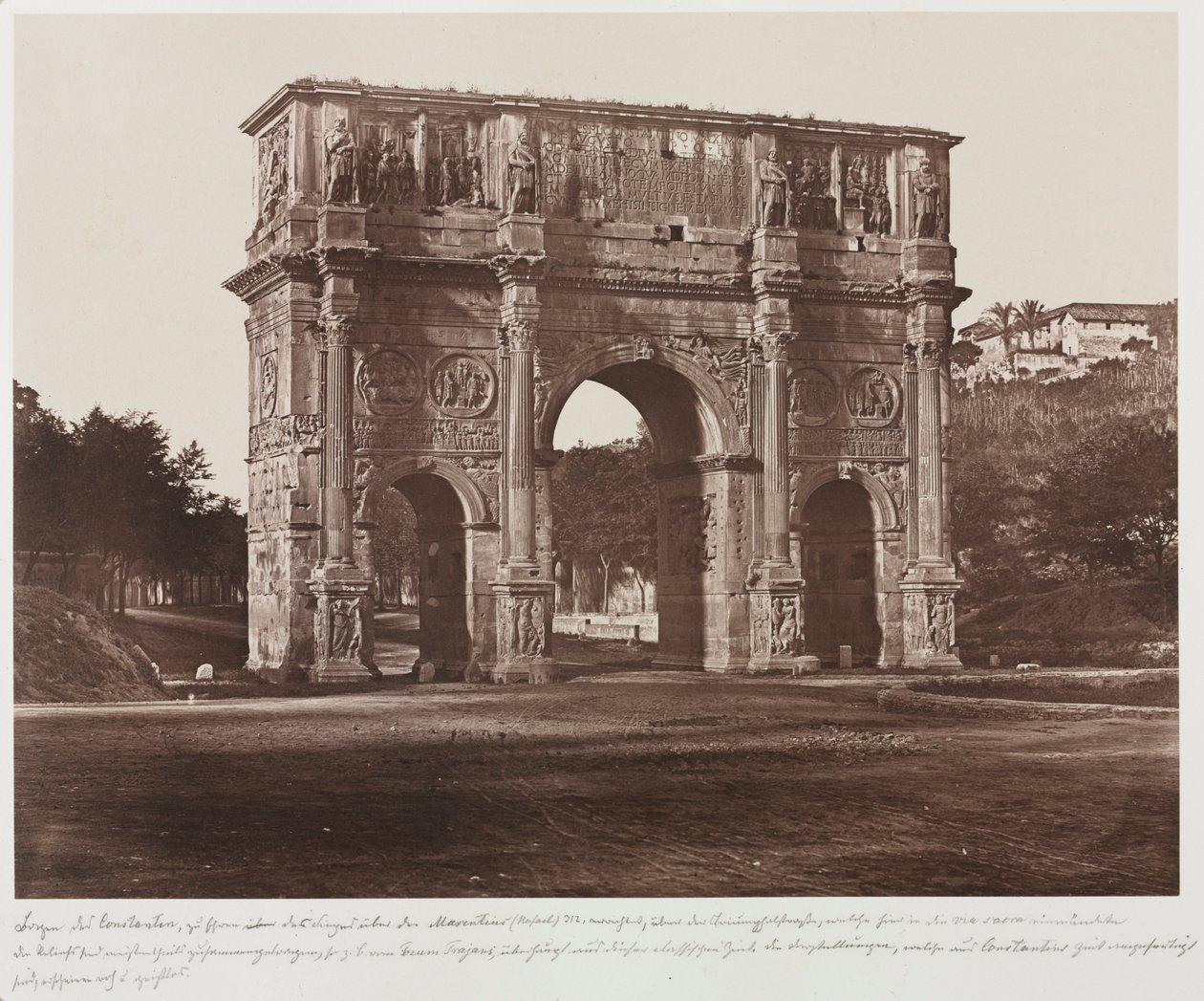 قوس قسطنطين ، روما ، ج. 1858. بواسطة جيمس أندرسون