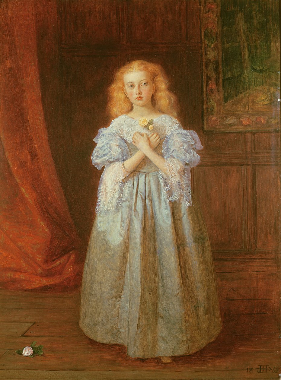 الفتاة الصغيرة التي جلست لـ Van Dyck ، 1868 بواسطة جيمس آرتشر