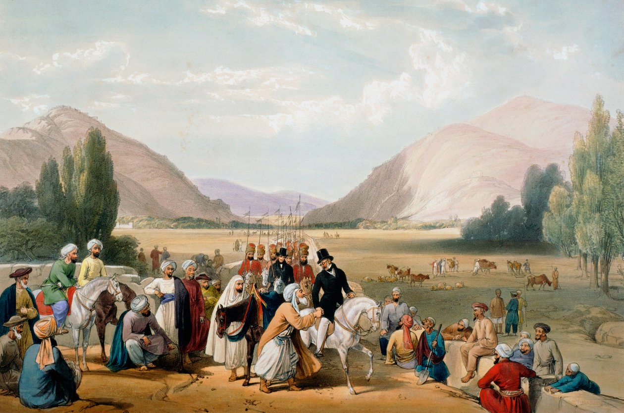 استسلام دوست محمد خان ، كابول ، الحرب الأنغلو-أفغانية الأولى ، 1838-1842 بواسطة جيمس أتكينسون