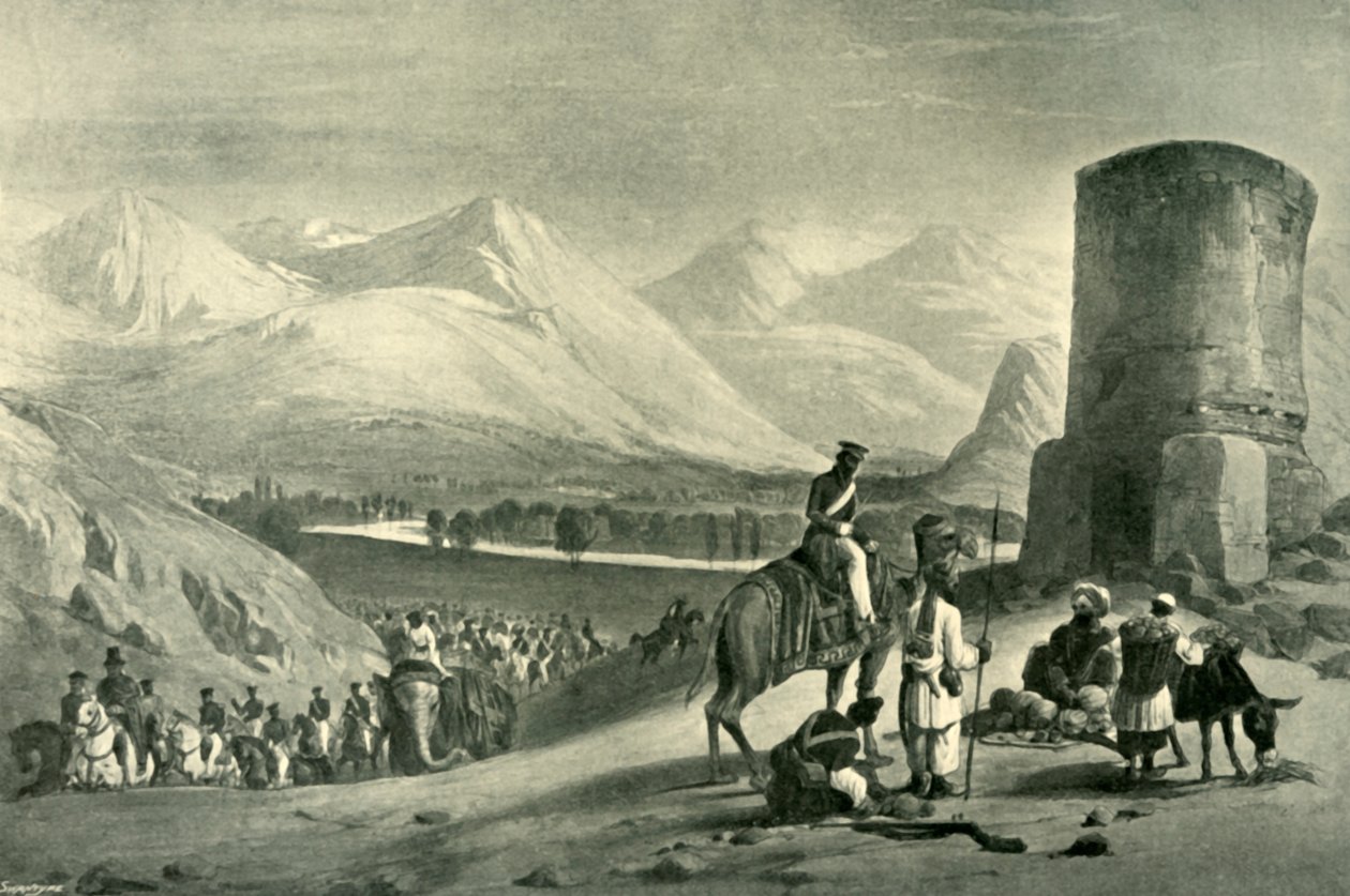 وادي ميدان وبرج بوزراك ، 1842 ، 1901. بواسطة جيمس أتكينسون