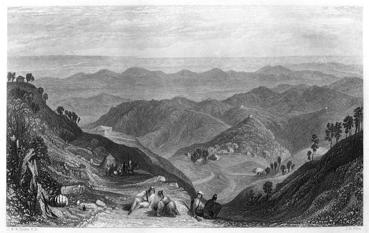 موسوري ووادي دون ، الهند ، c1860. بواسطة جيمس ب. ألين