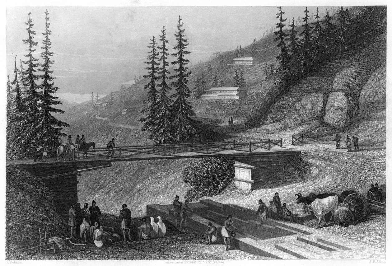 سيملا ، الهند ، c1860. بواسطة جيمس ب. ألين