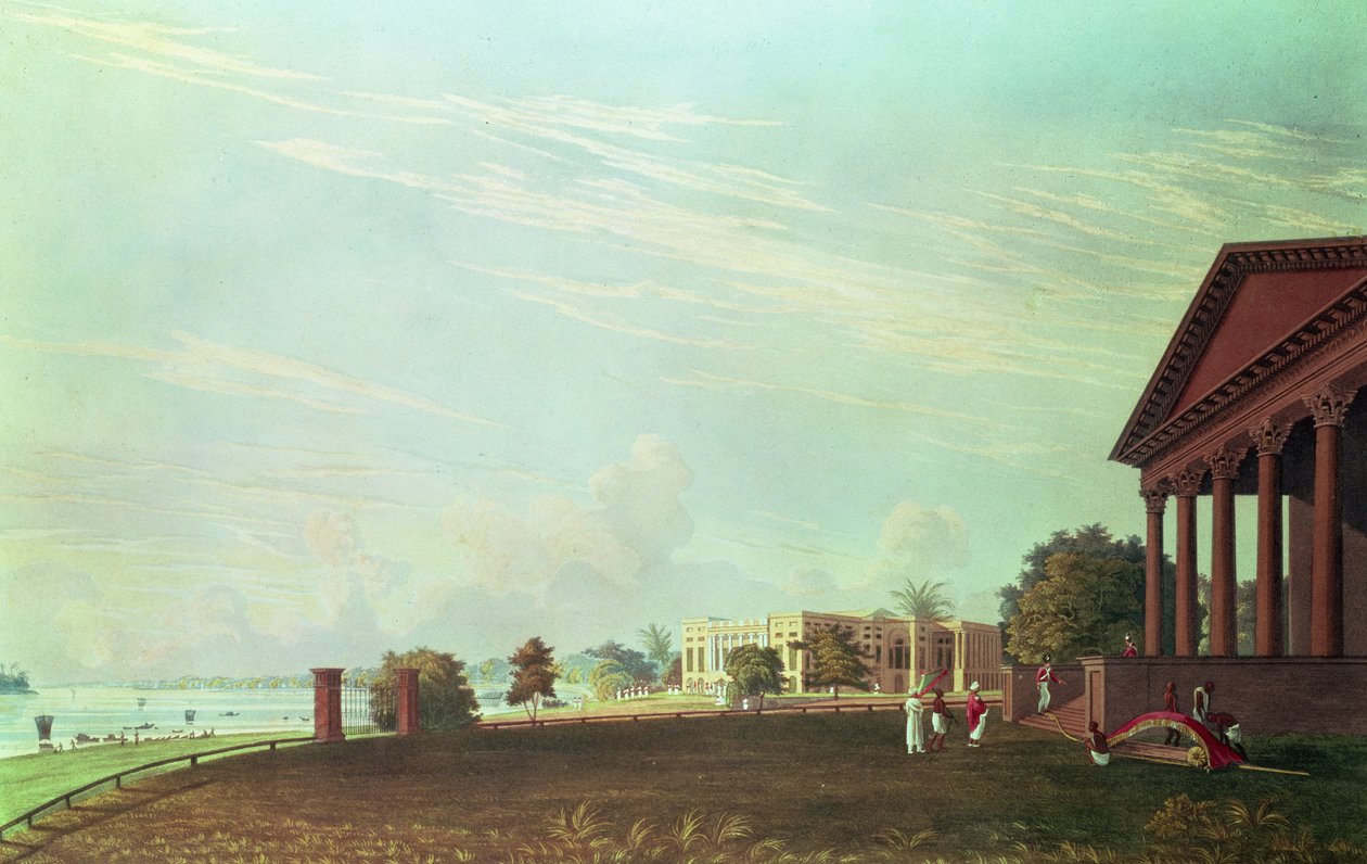 منزل باراكبور ، كلكتا ، نقش روبرت هافيل ، حانة. 1824 (النقش) بواسطة جيمس بيلي فريزر