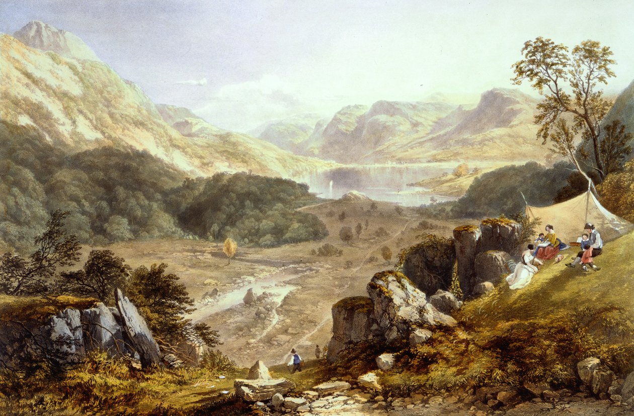 Thirlmere و Wythburn ، من "The English Lake District" بواسطة جيمس بيكر (بعد) باين