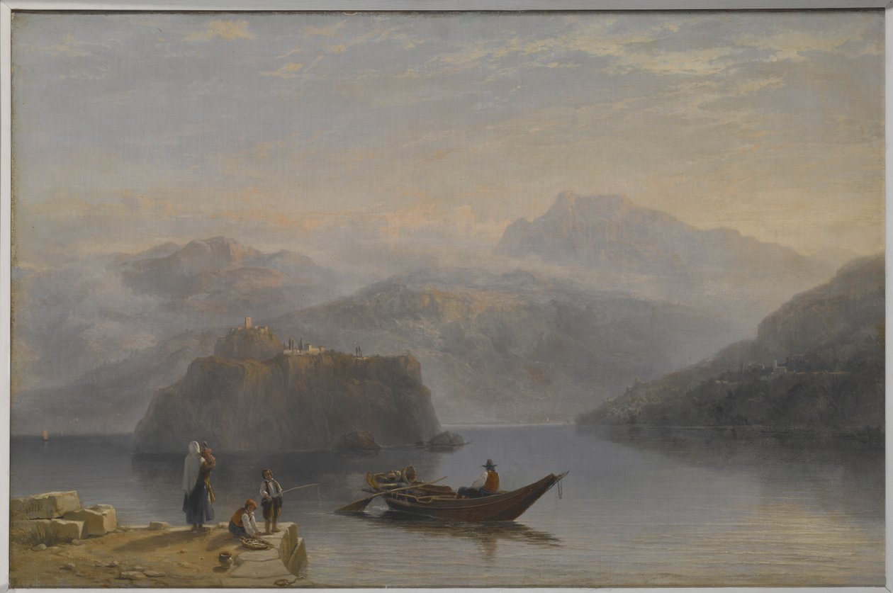 Lago Maggiore (؟) حوالي عام 1860 (زيت على قماش) بواسطة جيمس بيكر باين