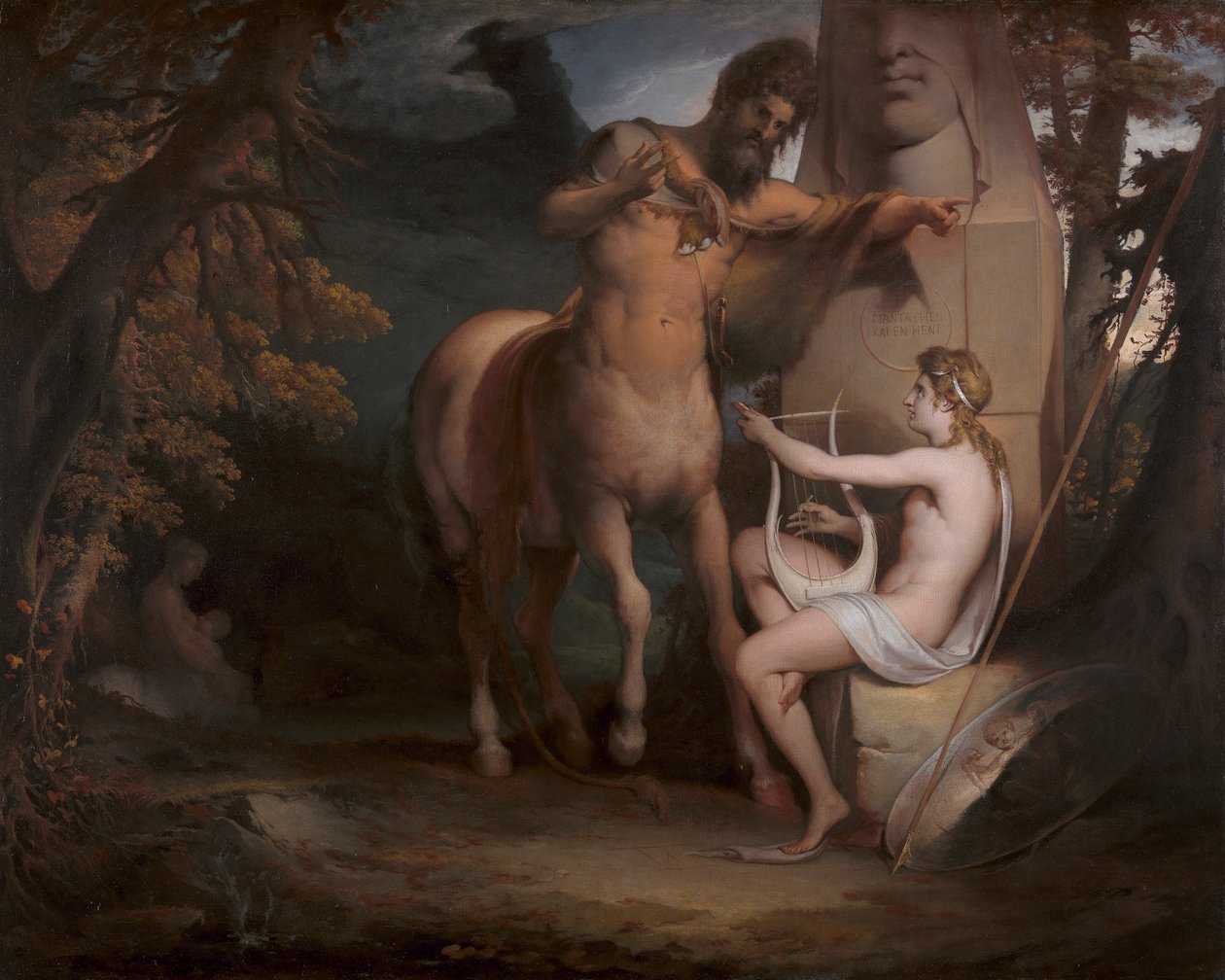 تعليم أخيل [1772 ، الأكاديمية الملكية للفنون ، لندن ، كتالوج المعرض] بواسطة جيمس باري
