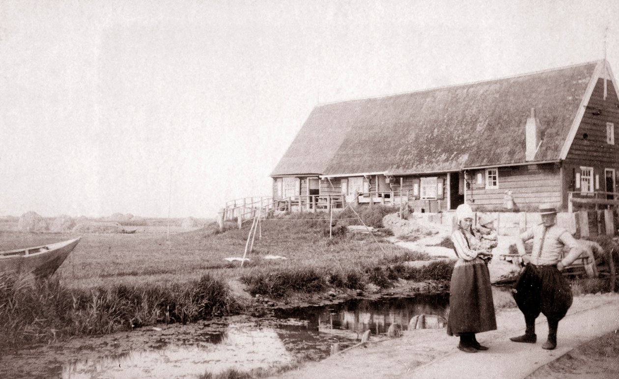 سكان جزيرة ماركن ، هولندا ، 1898. بواسطة جيمس باتكين