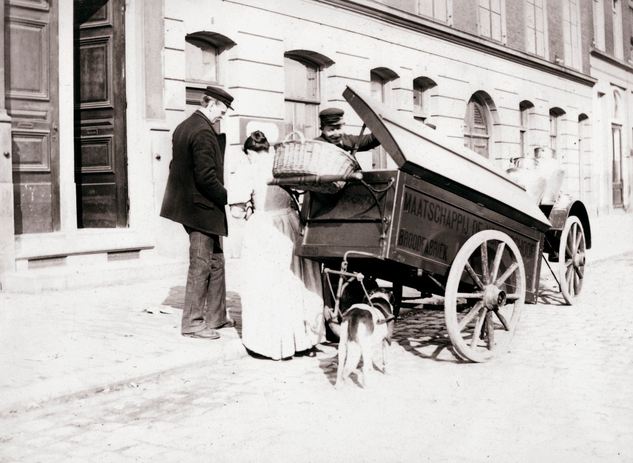 الناس وعربات الكلب ، أنتويرب ، 1898 بواسطة جيمس باتكين
