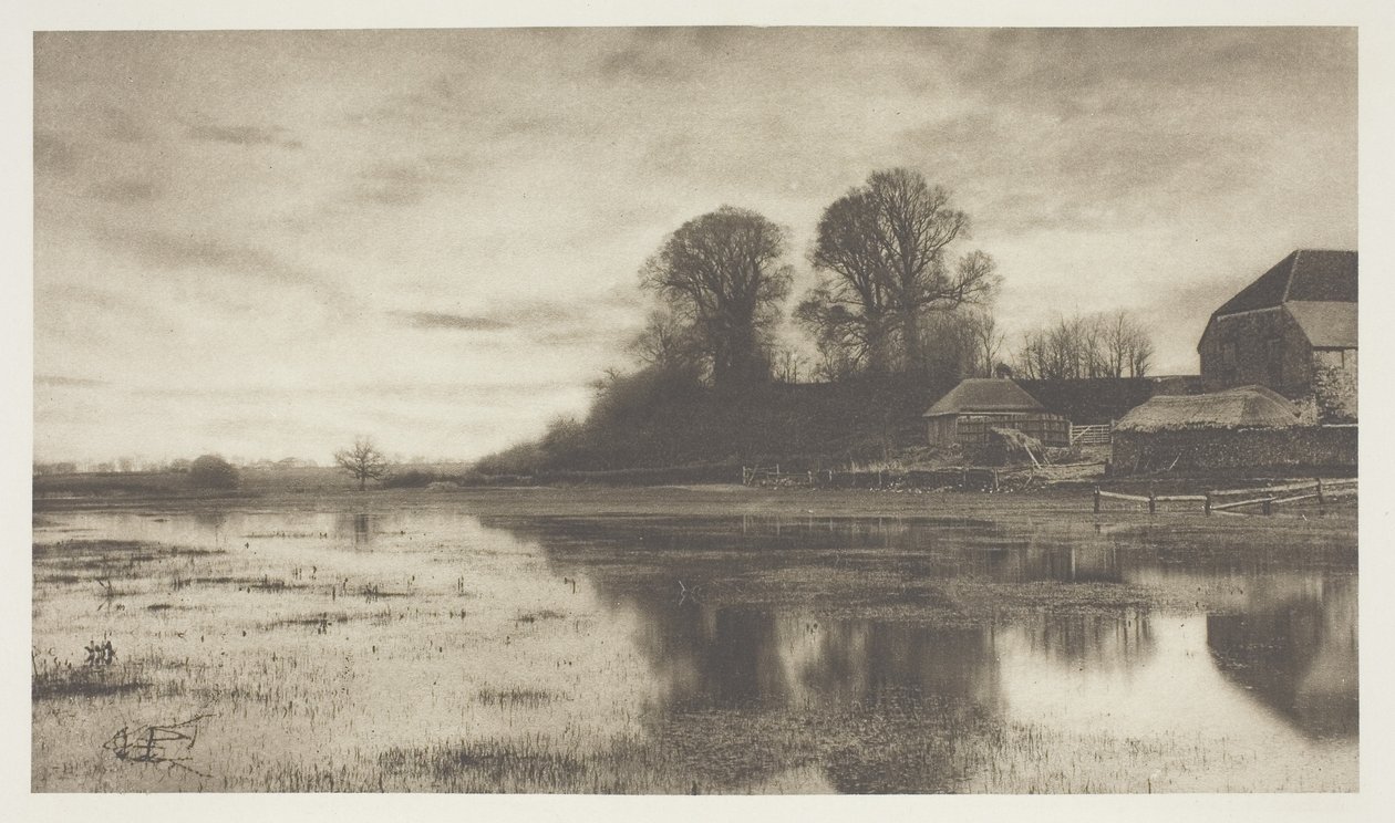 Eventide ، حوالي 1880-90 ، طُبع في أبريل 1890 بواسطة جيمس بوكر بلاكمور ويلينجتون
