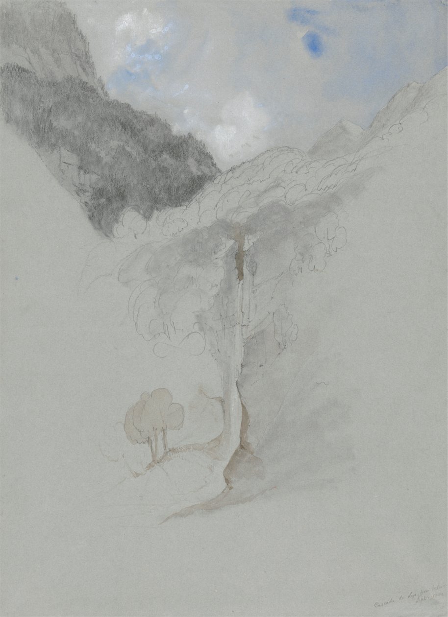 Cascade de Lys من الأسفل بواسطة جيمس دوفيلد هاردينج