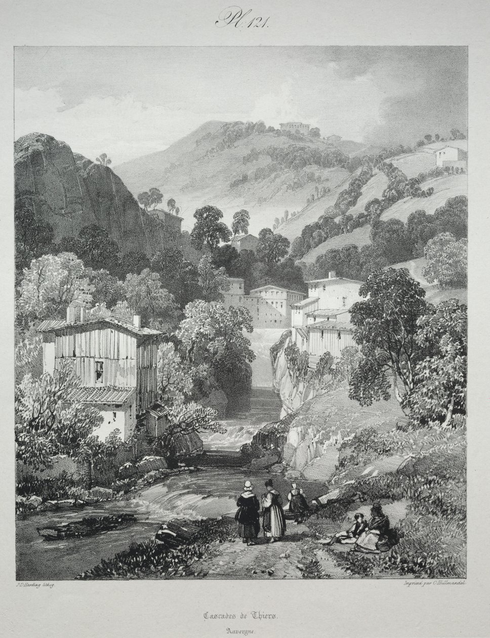 الرحلات الخلابة والرومانسية في فرنسا القديمة. أوفرن ... ، 1825. بواسطة جيمس دوفيلد هاردينج