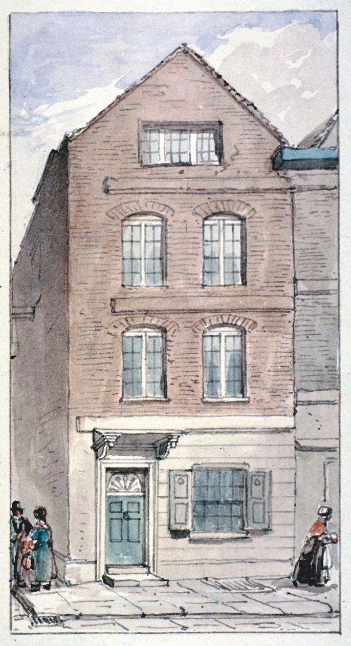 منظر رقم 7 Blackhorse Alley، Fleet Street، City of London، 1850 بواسطة جيمس فيندلي