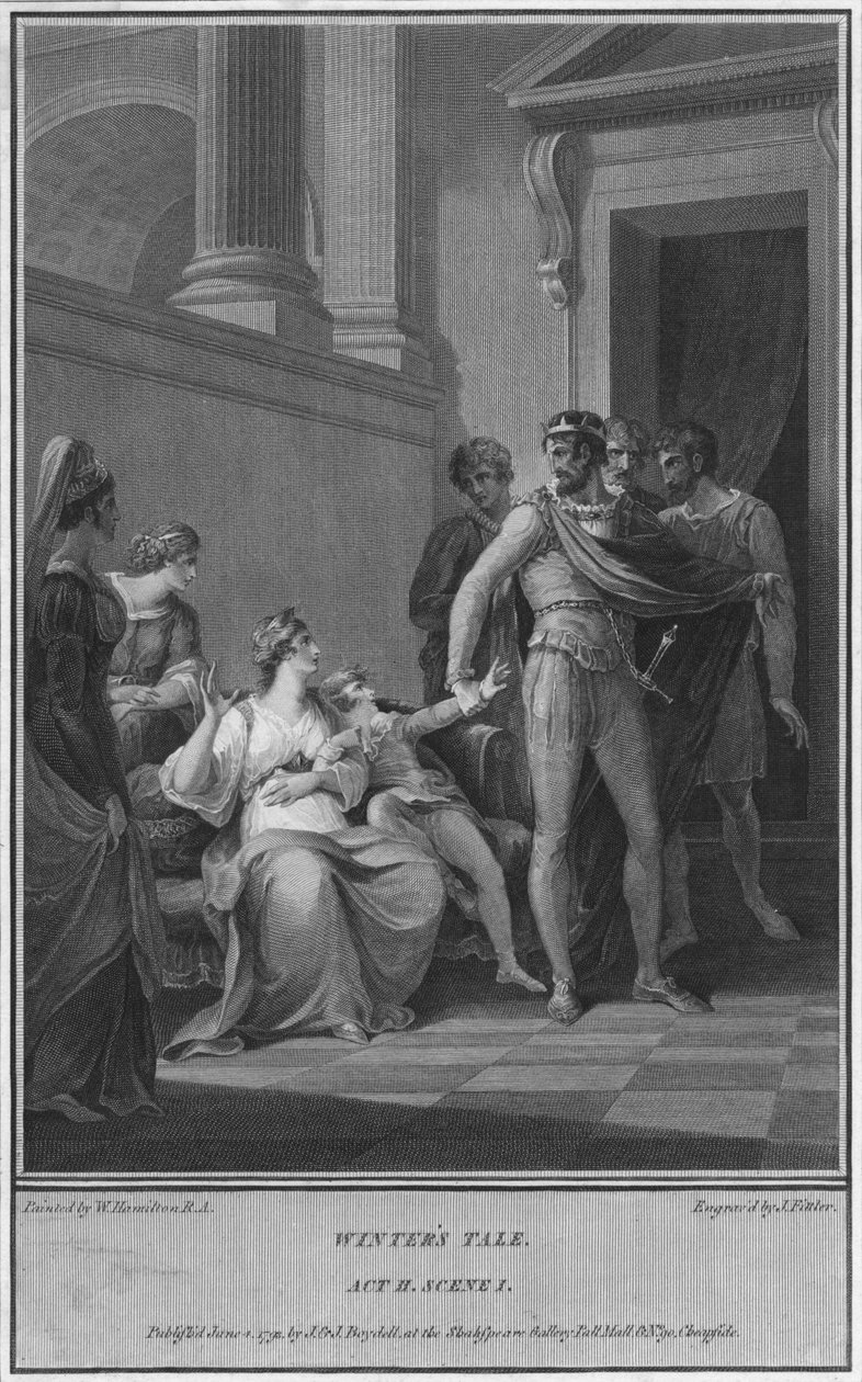 حكاية الشتاء. الفصل الثاني. المشهد الأول ، 1793. بواسطة جيمس فيتلر