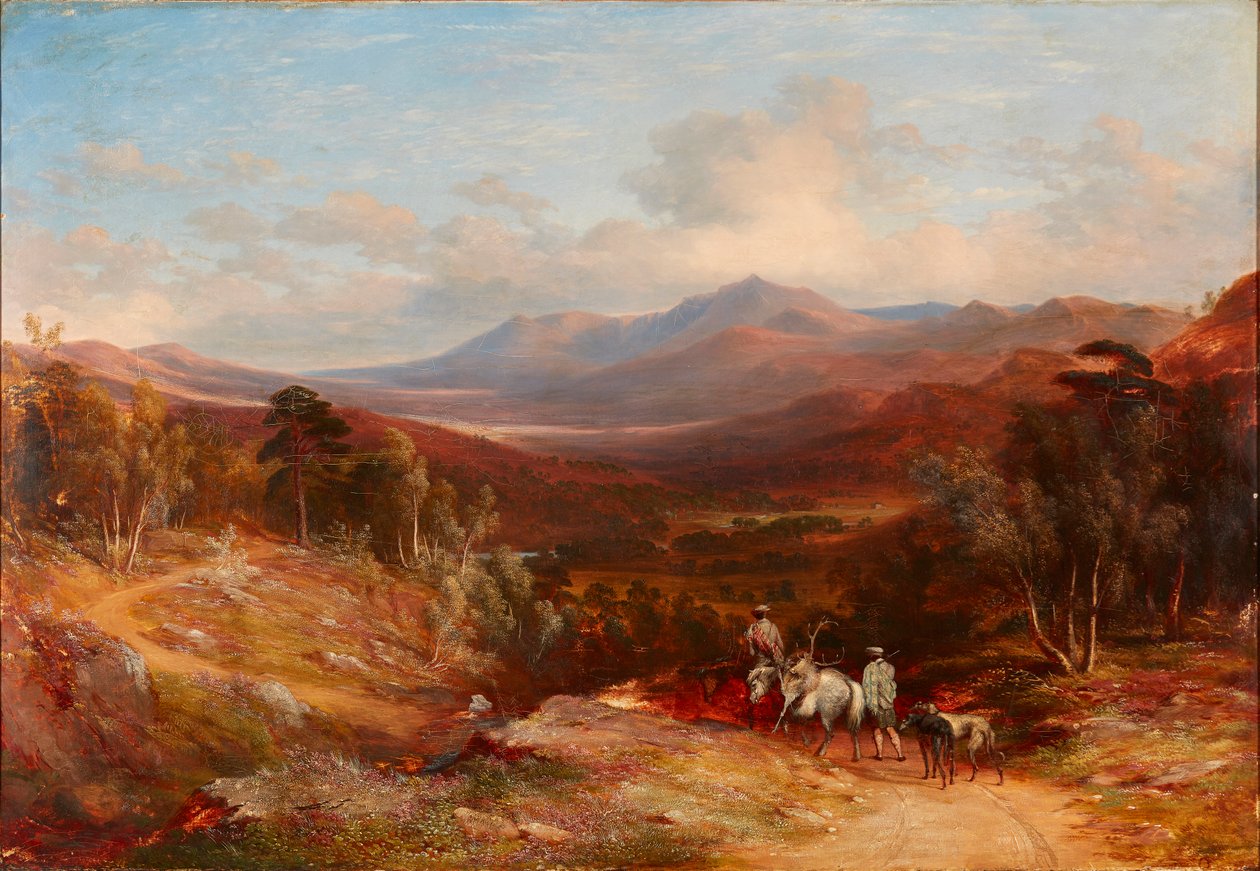 Lochnagar يبحث عن Glen Gelder (زيت على قماش) بواسطة جيمس جايلز