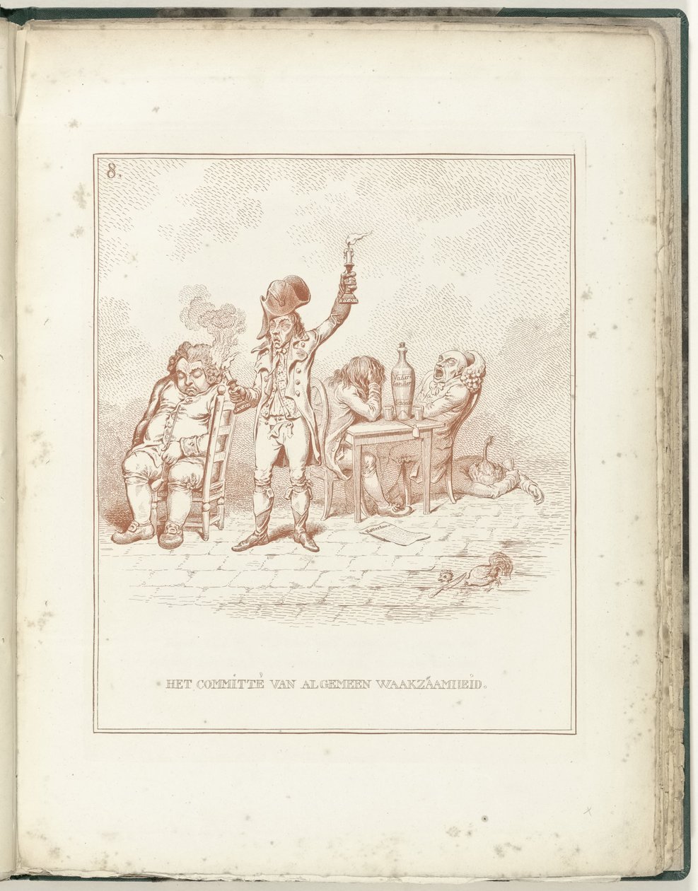 لجنة اليقظة العامة ، 1795 لجنة اليقظة العامة (العنوان على موضوع) Hollandia Regenerata (عنوان المسلسل) بواسطة جيمس جيلراي (ربما)