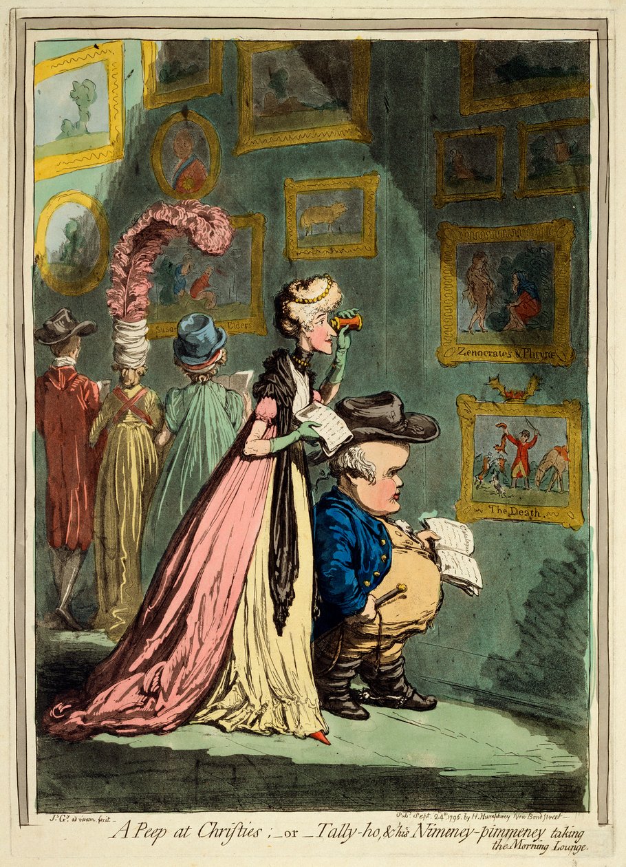 زقزقة في كريستيز ، 1796 بواسطة جيمس جيلراي