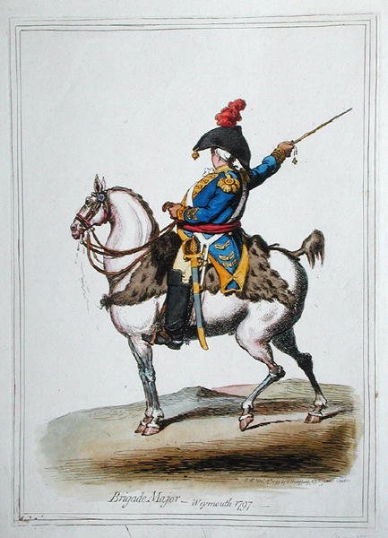 اللواء الرائد ، الذي نشرته هانا همفري عام 1797 (نقش ملون يدويًا) بواسطة جيمس جيلراي