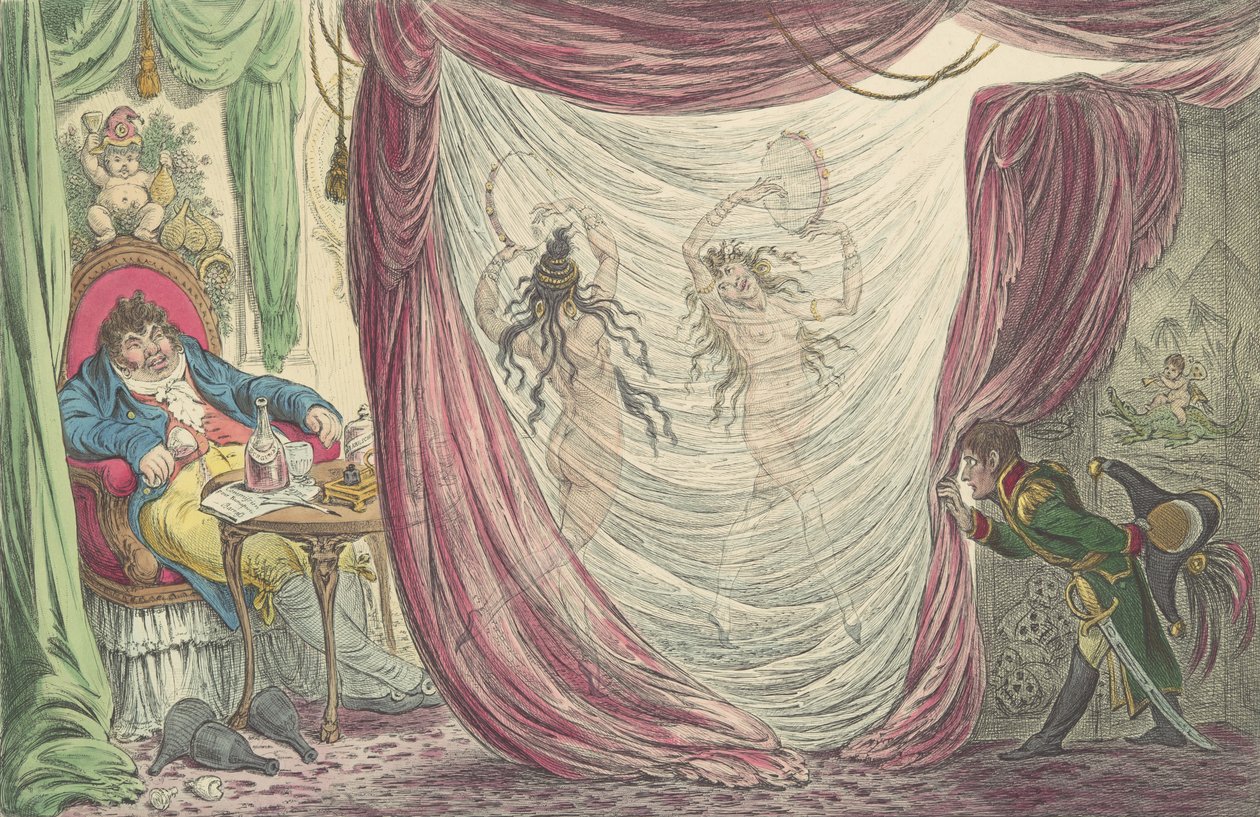 Ci-devant Occupations ، أو ، Madame Talian والإمبراطورة جوزفين Dancing Na ... ، 20 فبراير 1805. بواسطة جيمس جيلراي