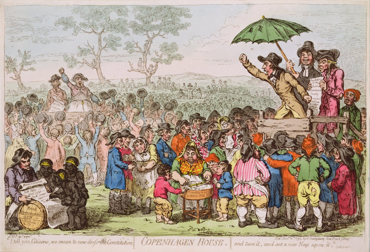 حانة كوبنهاجن هاوس. بواسطة H. Humphrey، 1795 (طباعة) بواسطة جيمس جيلراي