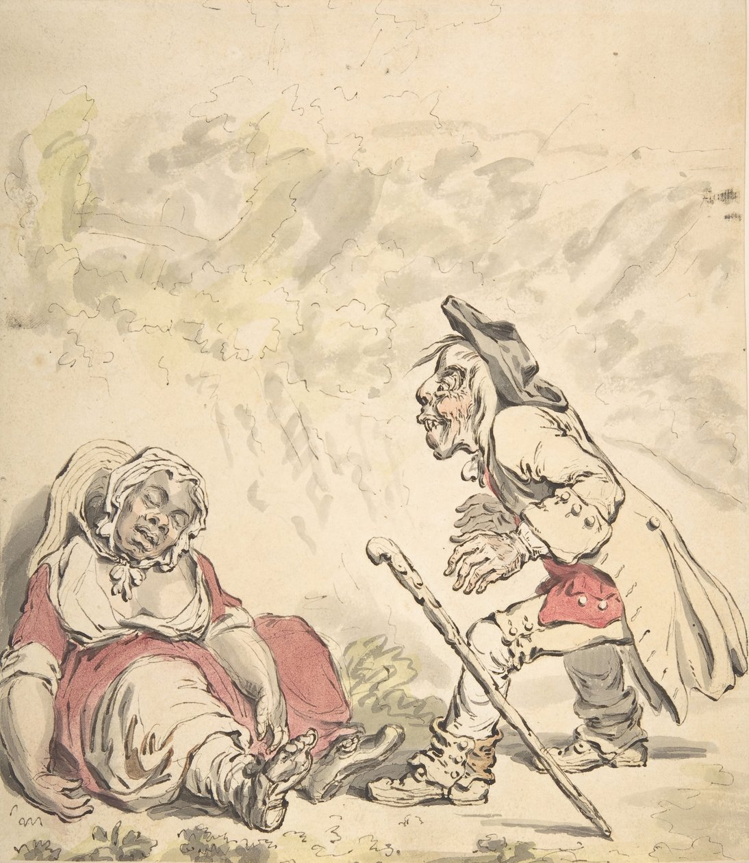 سيمون وإيفيجينيا 1796. بواسطة جيمس جيلراي
