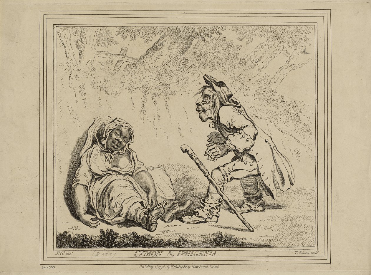 Cymon and Iphigenia ، نُشر في 2 مايو بواسطة جيمس جيلراي