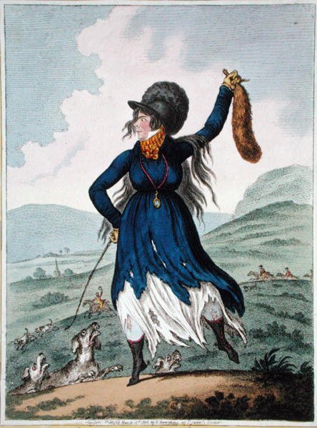 عادت ديانا من Chace ، التي نشرتها هانا همفري في عام 1802 (نقش ملون يدويًا) بواسطة جيمس جيلراي