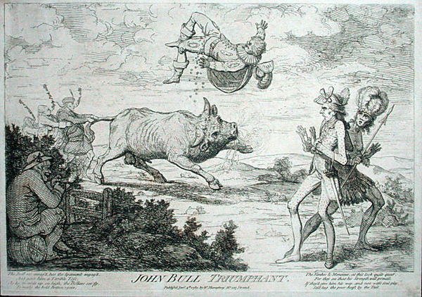 جون بول تريومفانت ، نشره ويليام همفري عام 1780 (حفر) بواسطة جيمس جيلراي