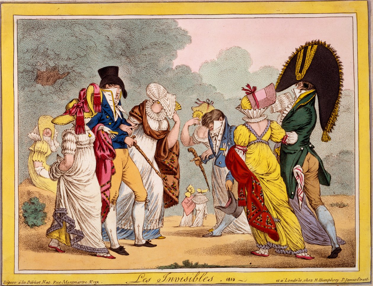 Les Invisibles ، 1810 (نقش يدوي) بواسطة جيمس جيلراي