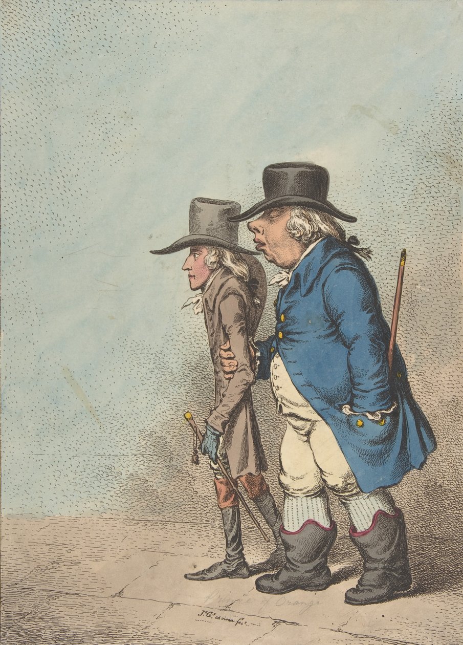 بيلادس وأوريستيس ، 1 أبريل 1797 ، 1 أبريل 1797. بواسطة جيمس جيلراي