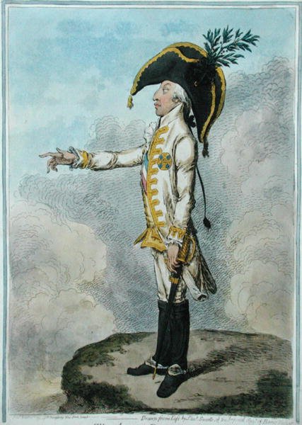 الأرشيدوق ، الذي نشرته هانا همفري عام 1790 (نقش ملون يدويًا) بواسطة جيمس جيلراي