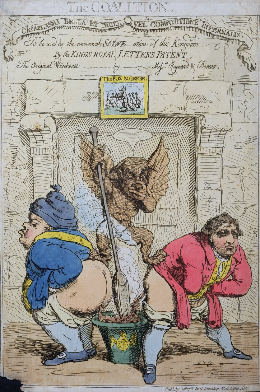 التحالف ، الذي نشره G. Humphrey في 1783 (النقش اليدوي) بواسطة جيمس جيلراي