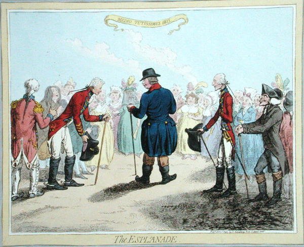 المتنزه ، الذي نشرته هانا همفري عام 1797 (نقش ملون يدويًا) بواسطة جيمس جيلراي