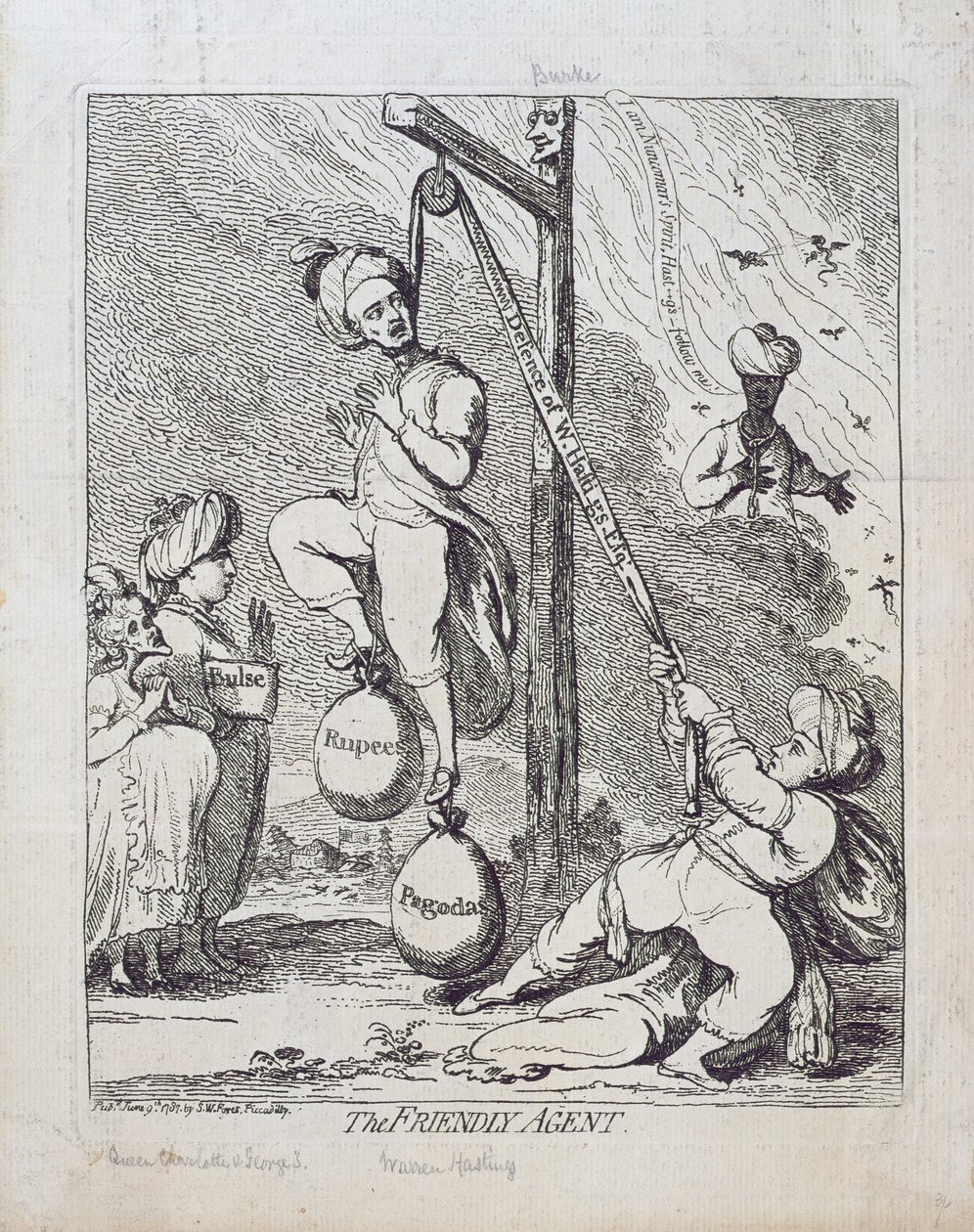 الوكيل الودي ، نشرته SW Fores عام 1787 بواسطة جيمس جيلراي