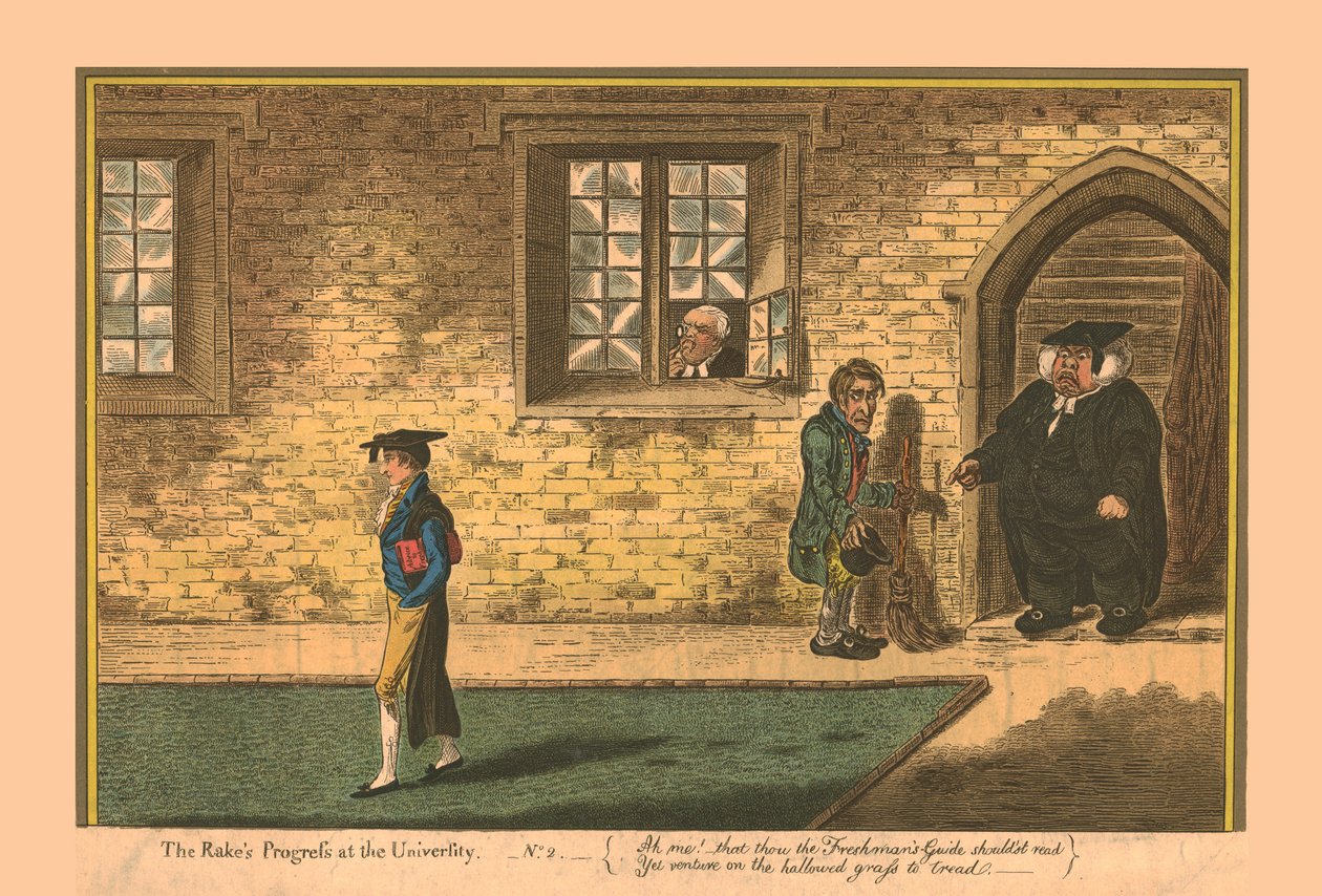 تقدم الخليع في الجامعة - رقم 2 ، 1806. بواسطة جيمس جيلراي