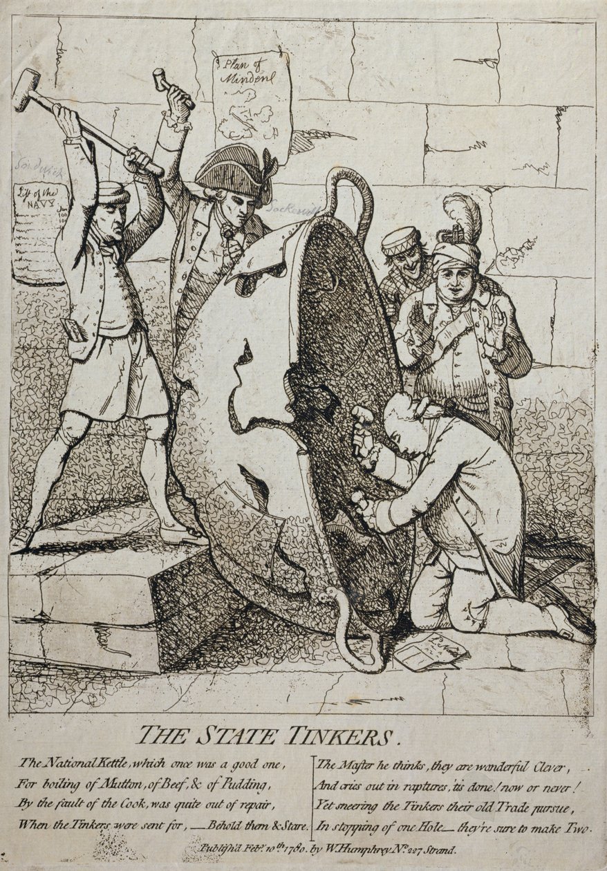 The Tinkers ، نشره ويليام همفري في عام 1780 بواسطة جيمس جيلراي