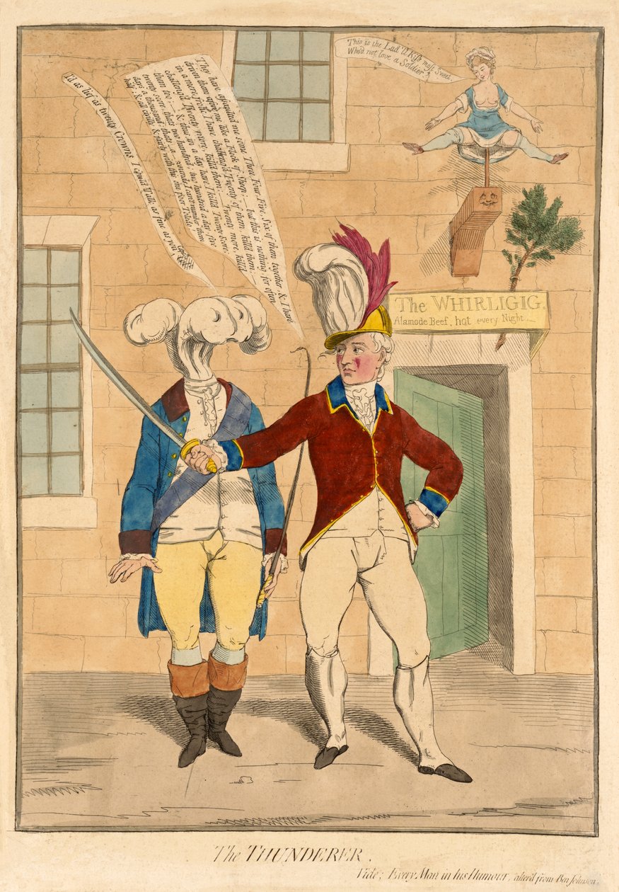 الرعد ، حانة. 1782 (نقش يدوي) بواسطة جيمس جيلراي