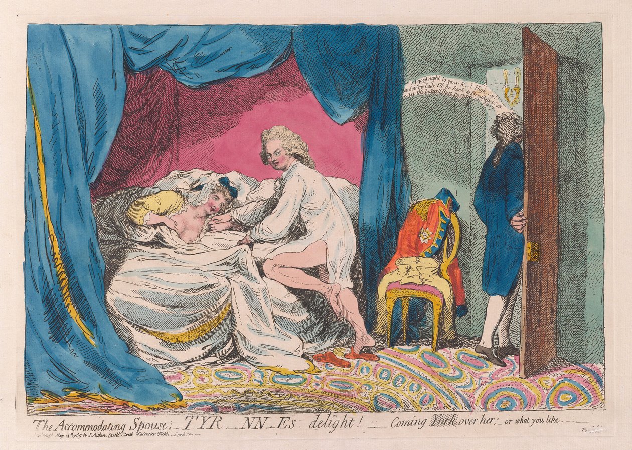 الزوج المصاحب ؛ فرحة تير-ان-اس - يأتي يورك عليها ؛ - أو ما تحب ، حانة. 1789 (نقش يدوي) بواسطة جيمس جيلراي
