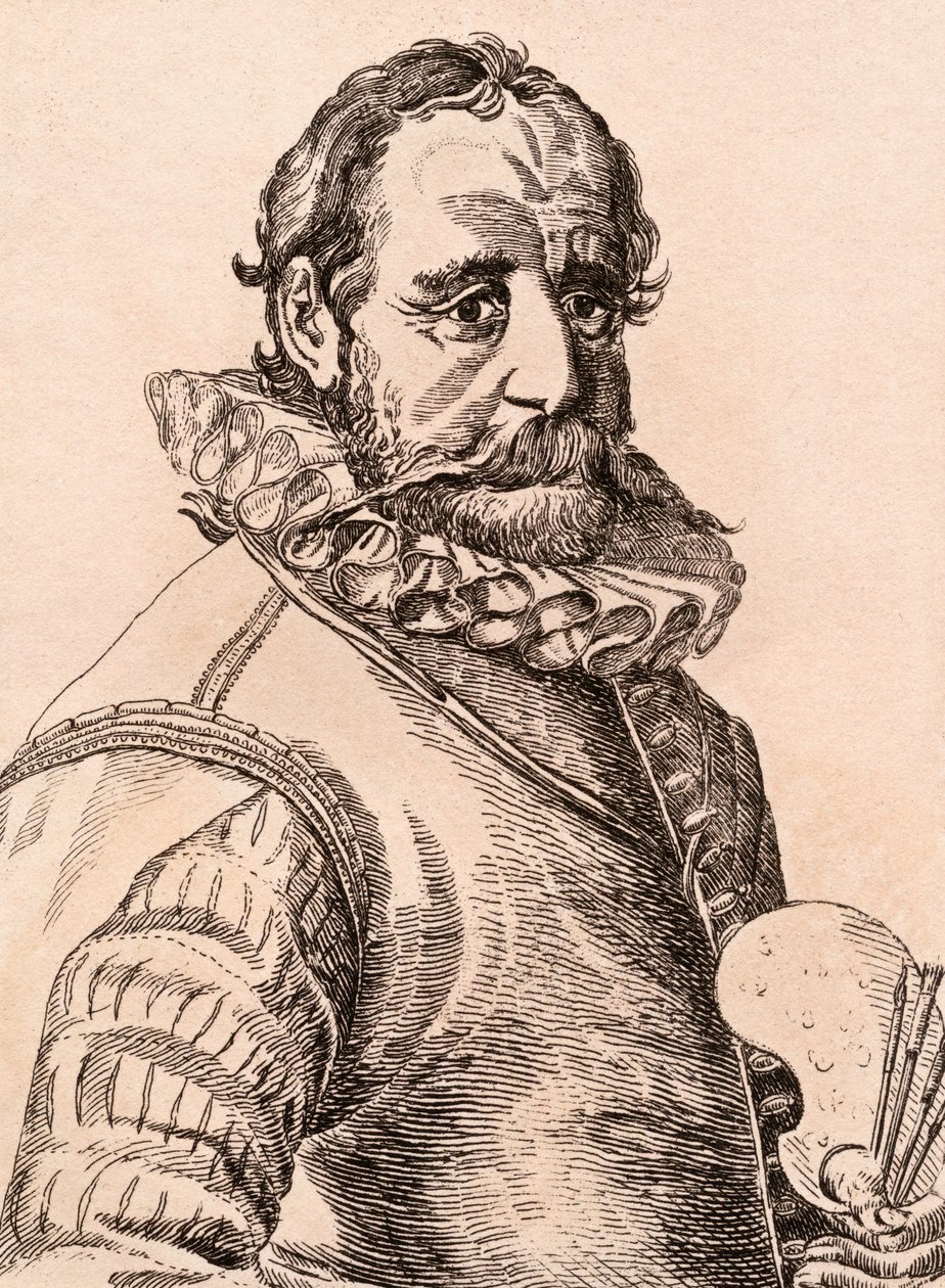 هانز بول ، رسم توضيحي من "75 صورة لرسامين مشهورين من أصول أصلية" ، نُشر في لندن ، 1817 بواسطة جيمس جيرتين