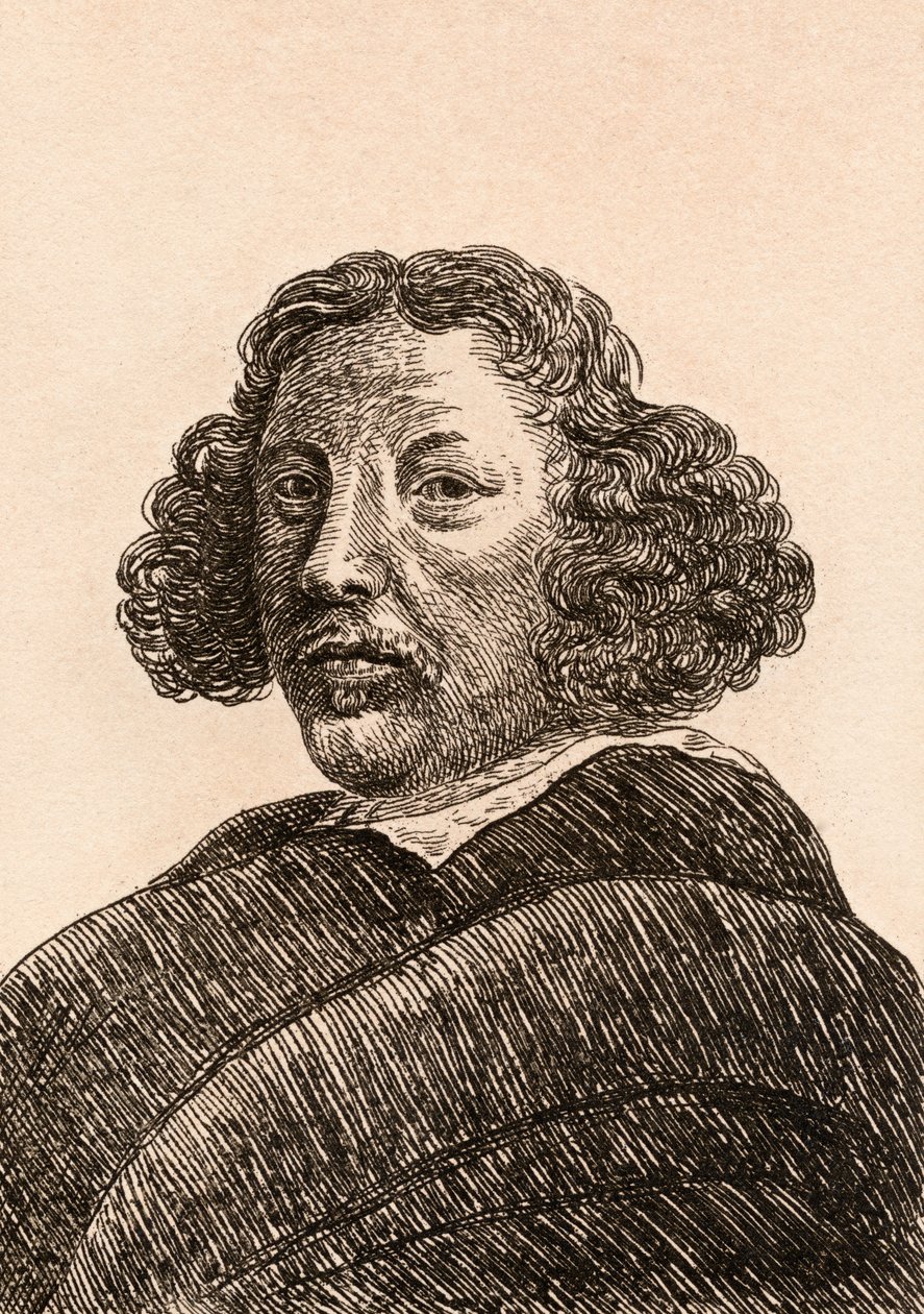 Herman Saftleven ، رسم توضيحي من "75 صورة لرسامين مشهورين من أصول أصلية" ، نُشر في لندن ، 1817 بواسطة جيمس جيرتين