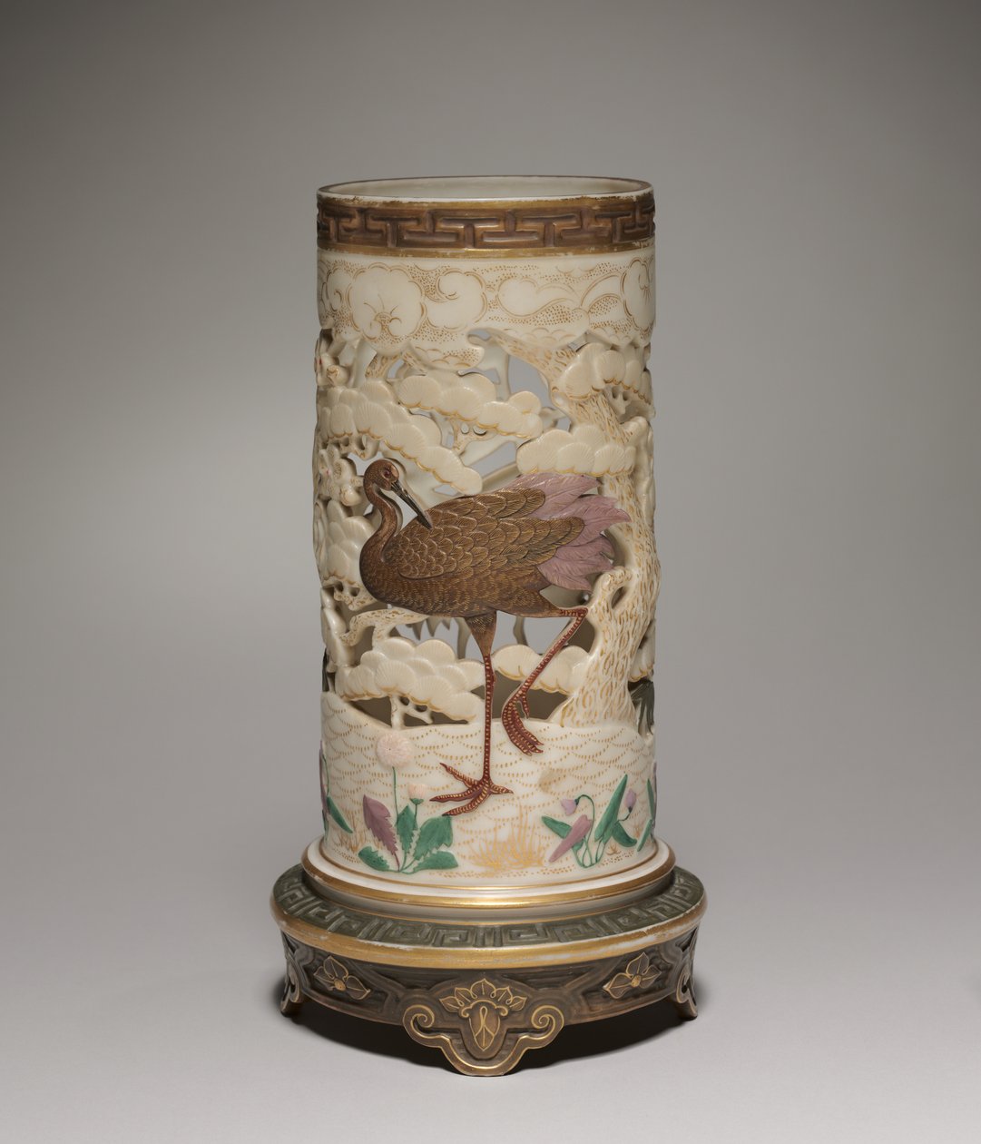 مزهرية ، مصنع Worcester Porcelain Factory ، 1873 بواسطة جيمس هادلي