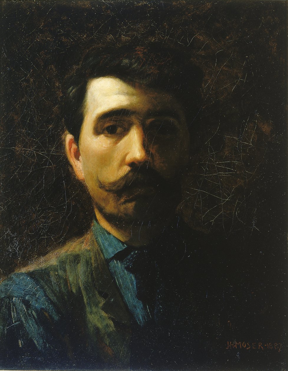 بورتريه ذاتي 1887. بواسطة جيمس هنري موزر