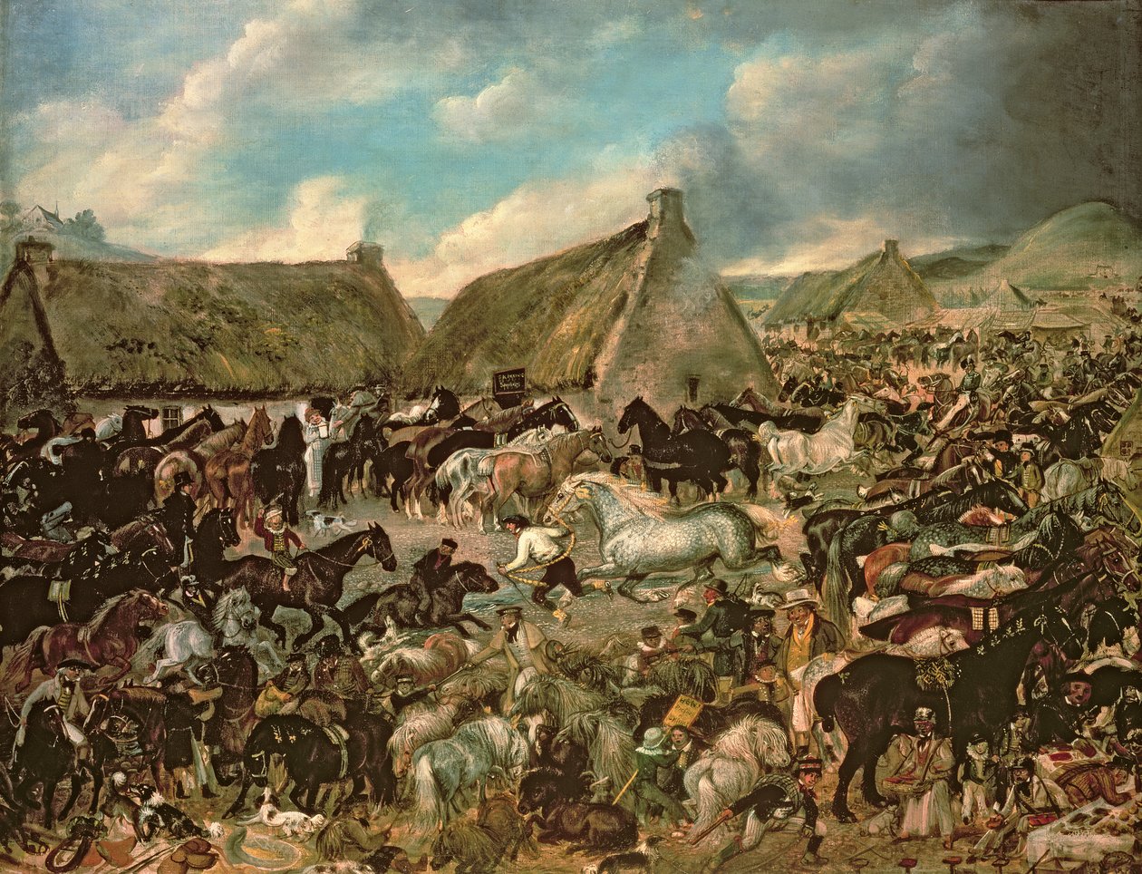 الخيول في معرض Skirling بواسطة جيمس هاو