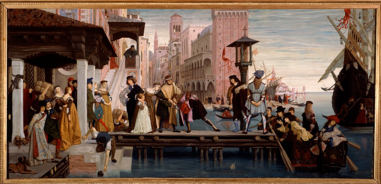 رحيل الطفل الضال. اللوحة لجاك جوزيف (جاك جوزيف) تيسو ديت جيمس تيسو (1836-1902) ، Ec. الاب. بواسطة جيمس جاك جوزيف تيسو