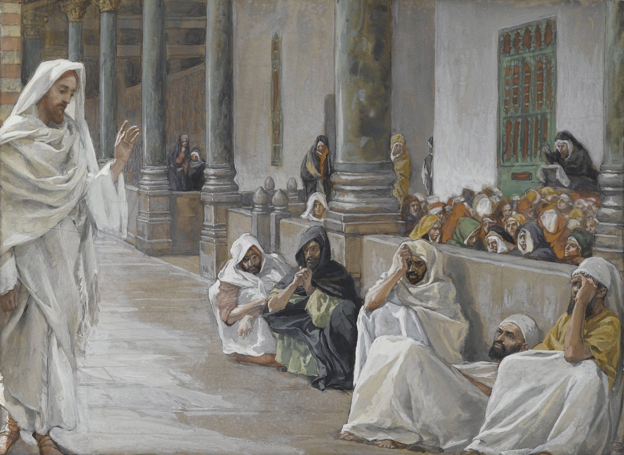 من هو الله يسمع كلمة الله ، صورة من حياة ربنا يسوع المسيح ، 1886-1894 (مرحاض على الجرافيت على الورق) بواسطة جيمس جاك جوزيف تيسو
