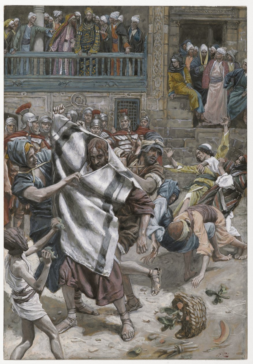 يسوع قبل هيرودوس ، توضيح من حياة ربنا يسوع المسيح ، 1886-1894 (مرحاض فوق الجرافيت على الورق) بواسطة جيمس جاك جوزيف تيسو