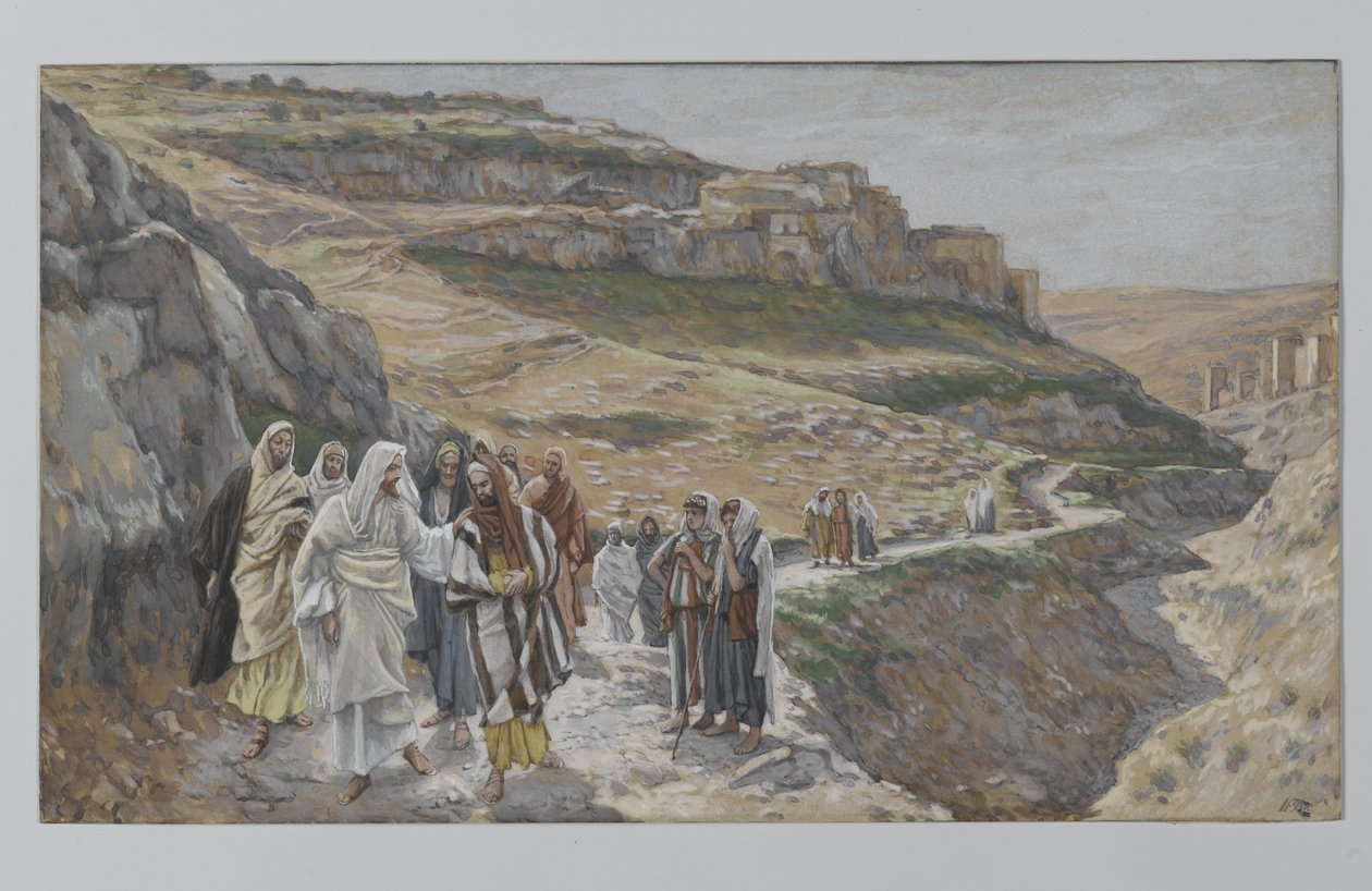 خطابات يسوع مع تلاميذه ، توضيح من حياة ربنا يسوع المسيح ، 1886-1896 (مرحاض فوق الجرافيت على الورق) بواسطة جيمس جاك جوزيف تيسو