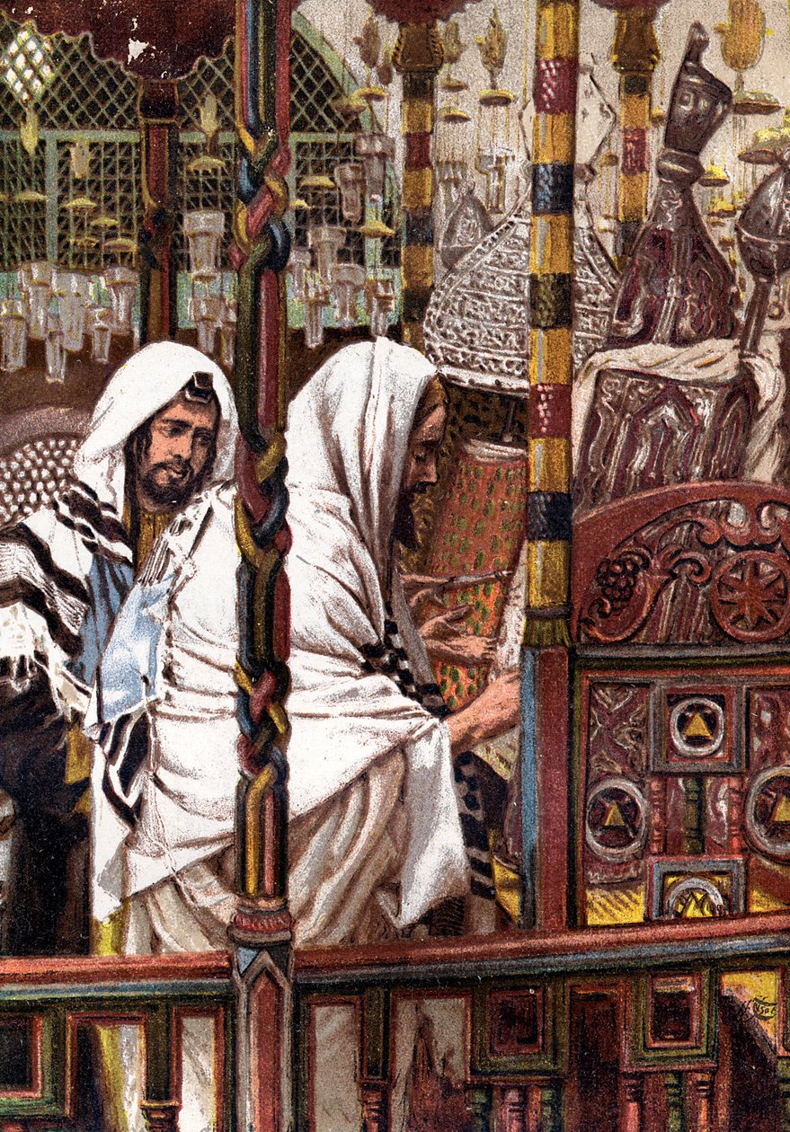 تعليم يسوع في الكنيس ، c1897 بواسطة جيمس جاك جوزيف تيسو