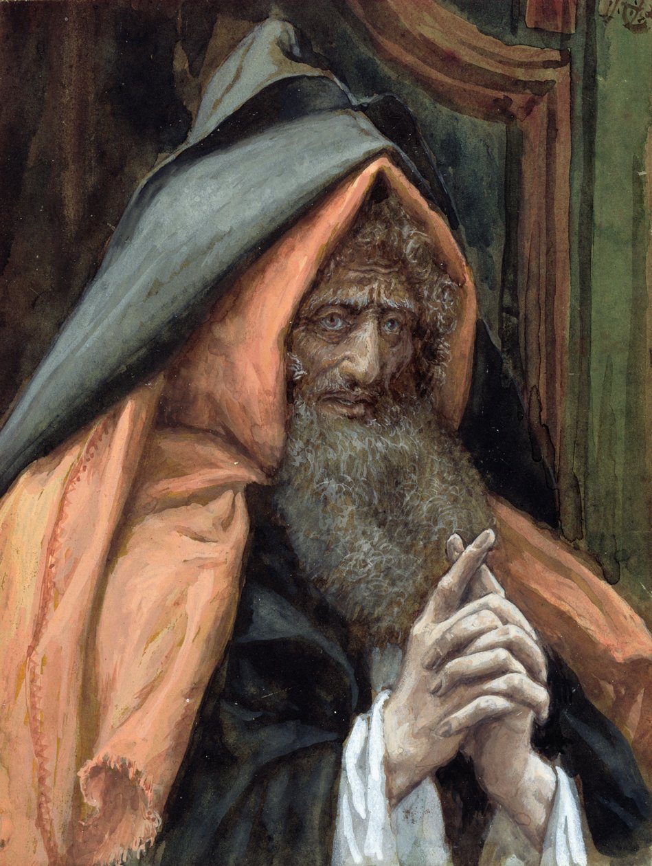 جوزيف أريماثيا ، رسم توضيحي لحياة المسيح ، c.1886-94 (مرحاض وغواش على ورق مقوى) بواسطة جيمس جاك جوزيف تيسو