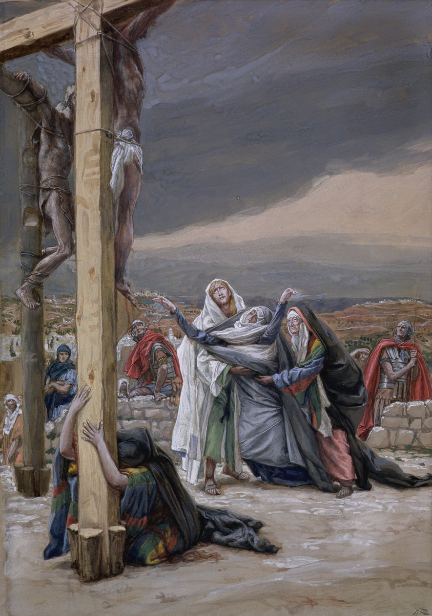 Mater Dolorosa ، رسم توضيحي لحياة المسيح ، c.1884-96 (مرحاض وغواش على ورق مقوى) بواسطة جيمس جاك جوزيف تيسو